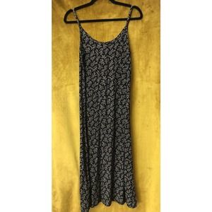 Vintage 90s Whimsigoth Floral Strap Dress